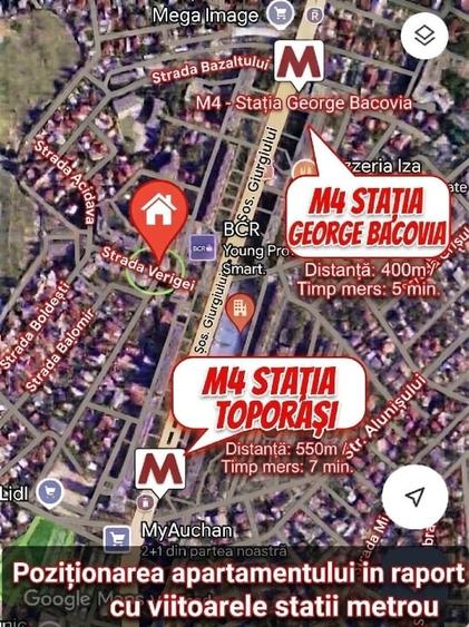 Apartament cu 3 camere decomandat, mobilat în Giurgiului