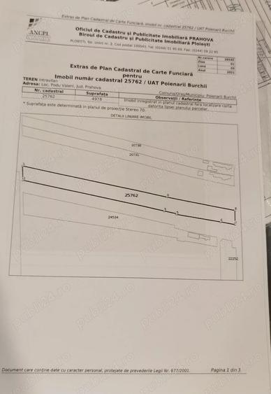 Teren de 5000 mp, în Podu Văleni