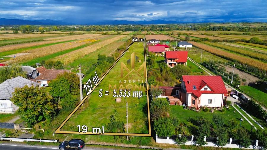 Teren Construcții intravilan de 5533 mp, în Satulung