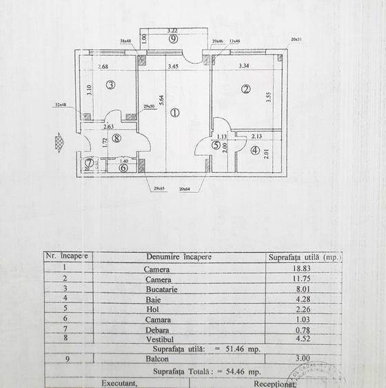 Apartament 2 camere de vânzare – zona Timpuri Noi | Loc de parcare - 11
