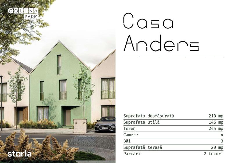 Casa ANDERS 750 e/mp ColinaPark POMPA CALDURA, 2 parcari drum asfaltat - 6
