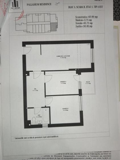 Apartament cu 3 camere semidecomandat în Cățelu