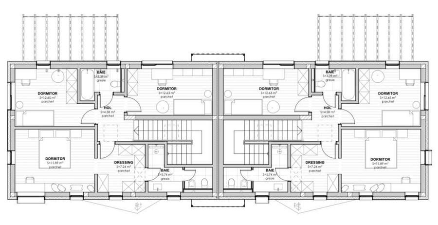 Duplex cu 4 camere cu Teren 280 Mp în Florești
