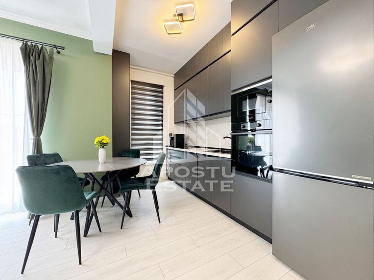 Apartament cu 2 camere semidecomandat, mobilat în Giroc