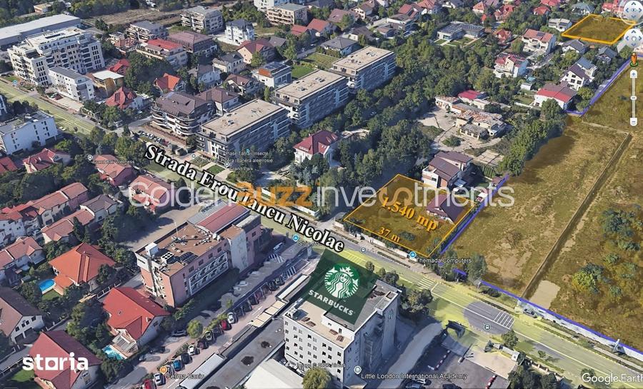 Teren de 1540 mp, în Central