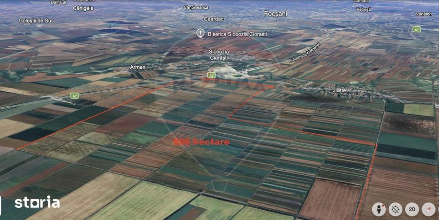 Teren de 5000000 mp, în Slobozia Ciorăști