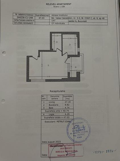 Garsonieră semidecomandată în Militari