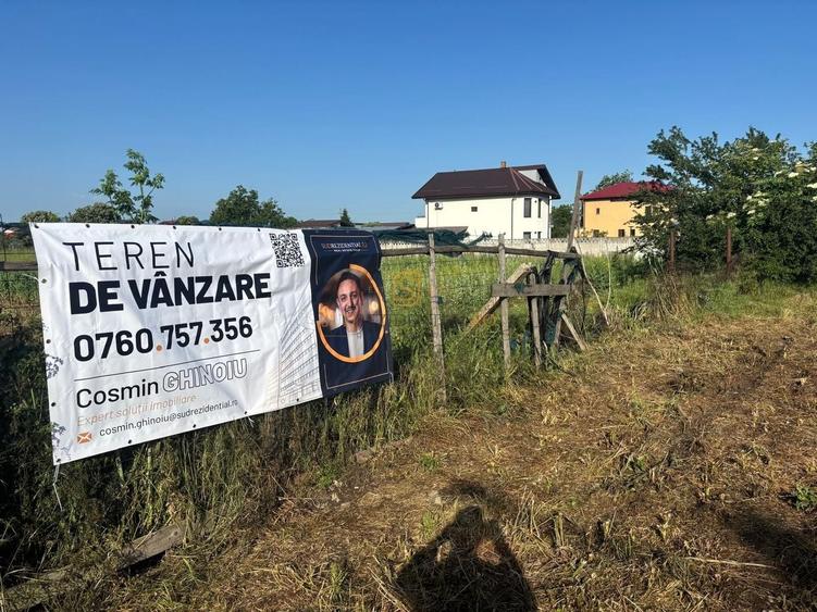 Teren Construcții intravilan de 1562 mp, în Vidra
