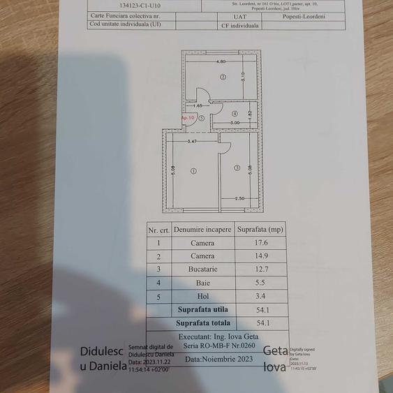 Apartament cu 2 camere semidecomandat în Central