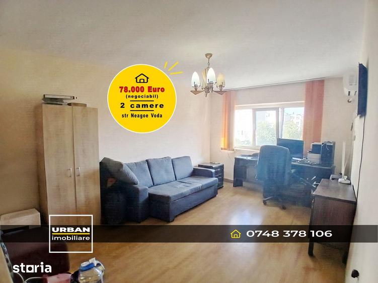 Apartament cu 2 camere decomandat în Central