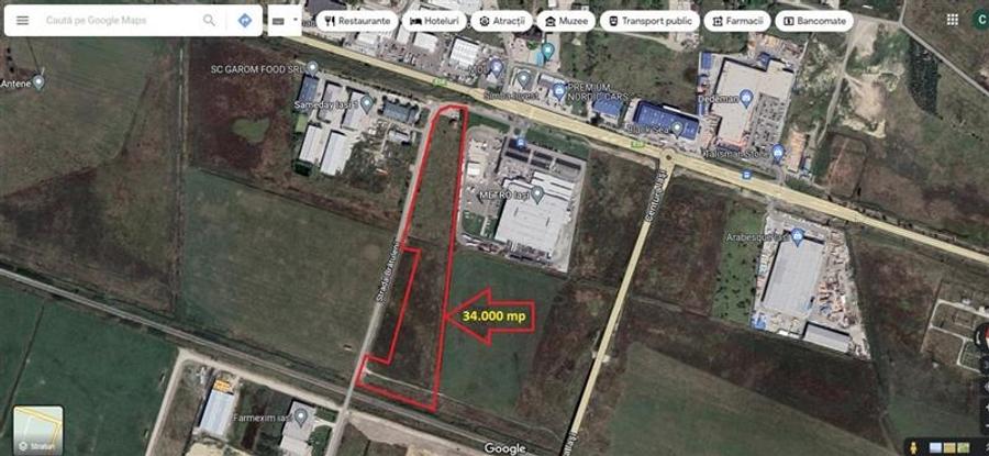 Teren Construcții intravilan de 34000 mp, în Miroslava