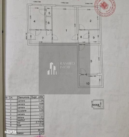 Apartament 3 camere 64 mp /boxa 4 mp| Titan | Parter | Bloc reabilitat - 2