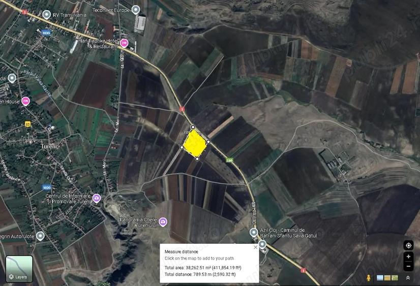 Teren de 38100 mp, în Tureni