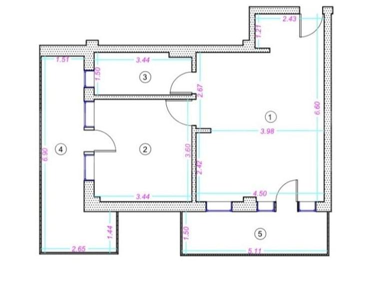 Apartament 2 camere, 46 mp, 2 terase, zona Donath - 2