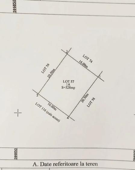 Teren Construcții intravilan de 328 mp, în 1 Decembrie