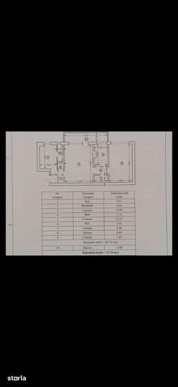 Apartament cu 2 camere semidecomandat în Nord