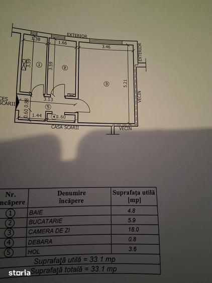 Garsoniera de vanzare direct de la proprietar . - 8