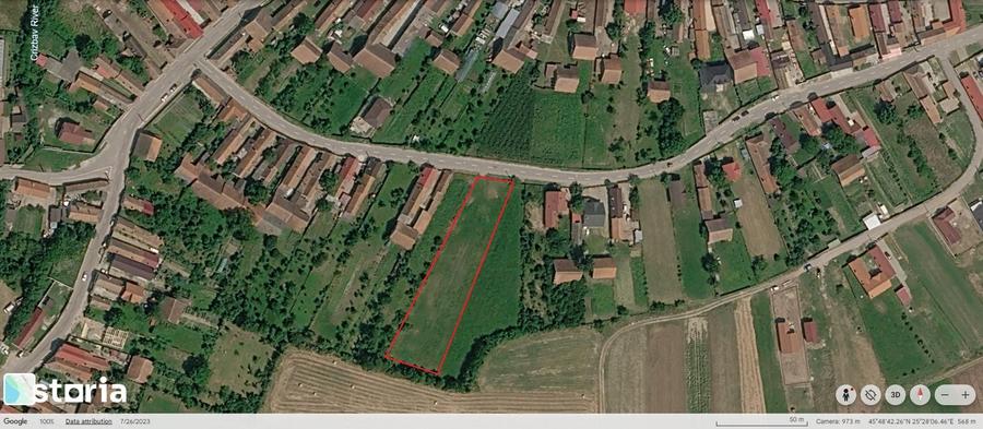 Teren de 2805 mp, în Crizbav