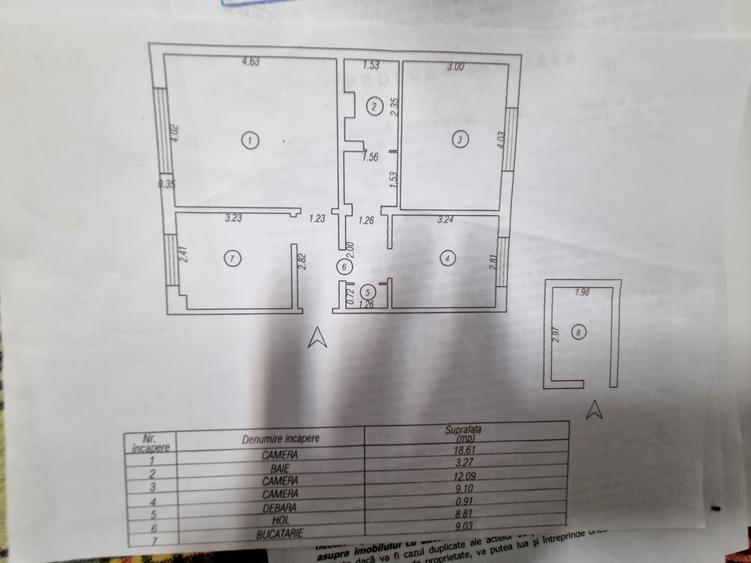 Apartament cu 3 camere decomandat în Tomis Nord
