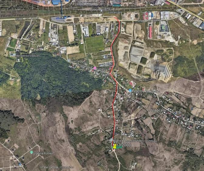 Teren de 1050 mp, în Vlădiceni