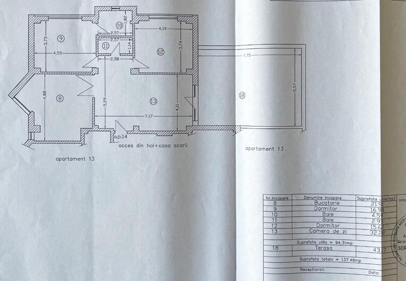 Apartament cu 3 camere decomandat, mobilat în Tomis Plus