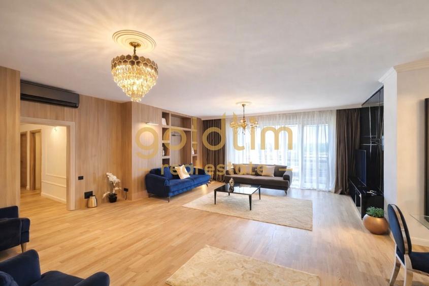 Apartament cu 4 camere semidecomandat, mobilat în Herăstrău