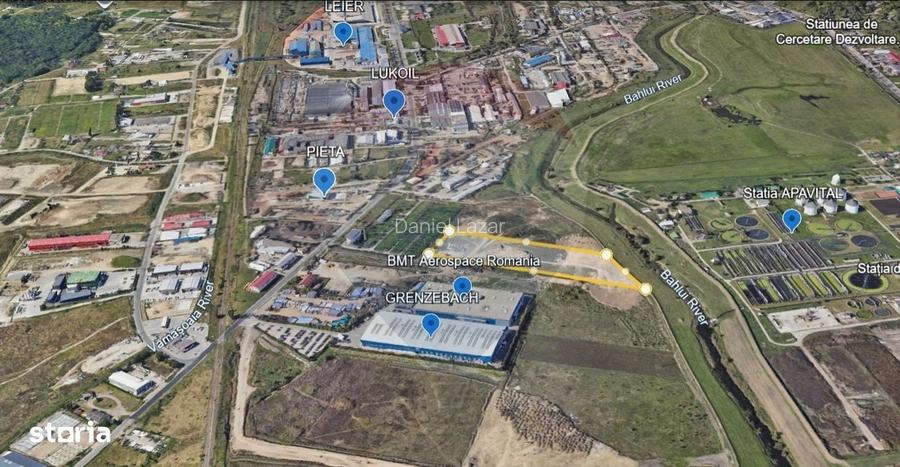 Teren Industrial 1.2Ha de Vanzare, PUZ Aprobat - ZONA INDUSTRIALA IASI