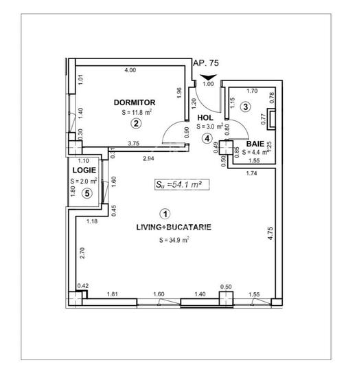 Apartament cu 2 camere open space Torontalului - 6