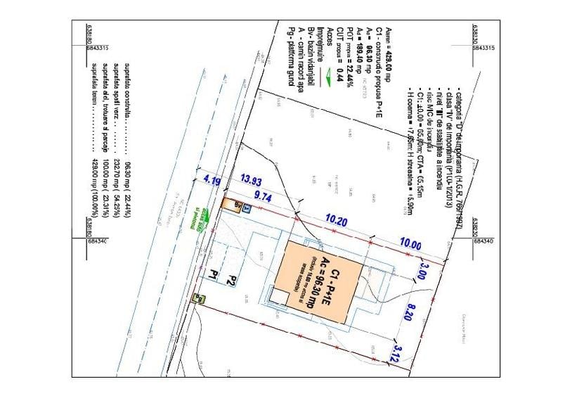 Teren Construcții intravilan de 500 mp, în Bogonos