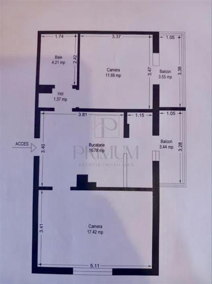 Apartament cu 2 camere decomandat, mobilat în Lipovei