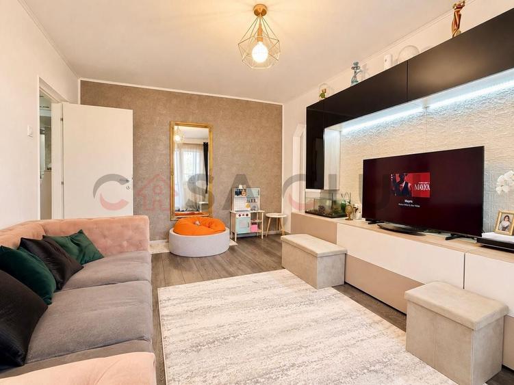 Apartament cu 3 camere semidecomandat, mobilat în Mănăștur