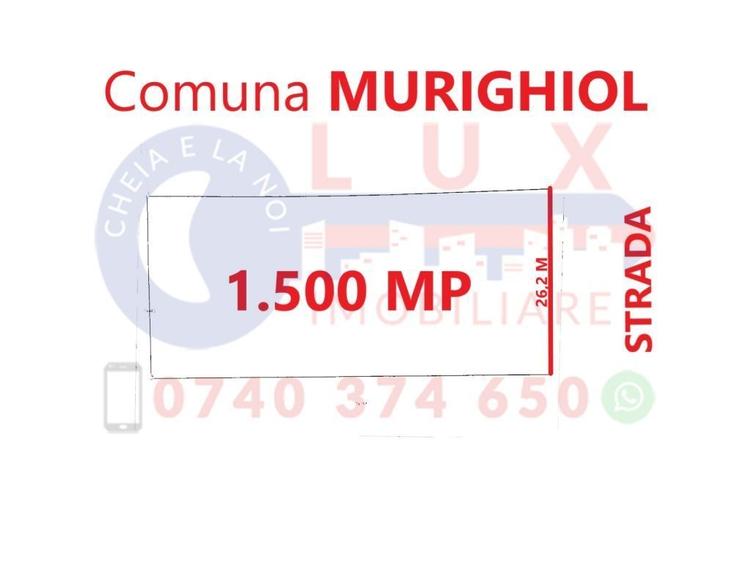 Teren de 1500 mp, în Murighiol