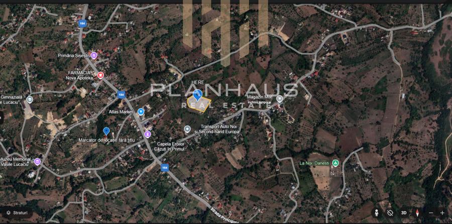 Teren intravilan de 6130 mp, în Șișești