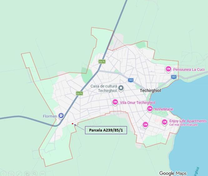 Teren intravilan de vanzare in Techirghiol - 500 m.p. - 3