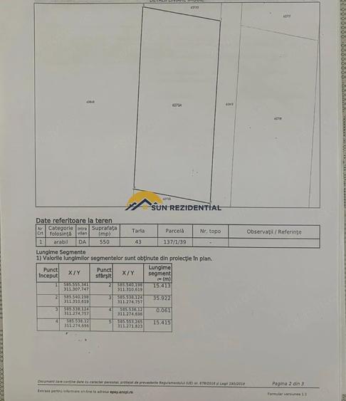 1 Decembrie-Rasaritului, teren intravilan, certificat urbanism - 4