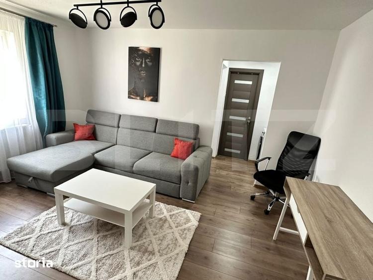 Apartament cu 2 camere semidecomandat în Micro 6