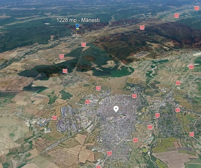 Teren de 1228 mp, în Mănești
