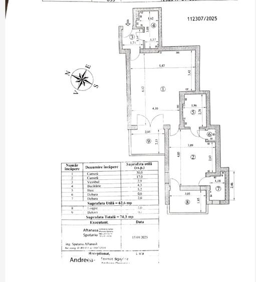 Apartament cu 2 camere semidecomandat în Cișmigiu