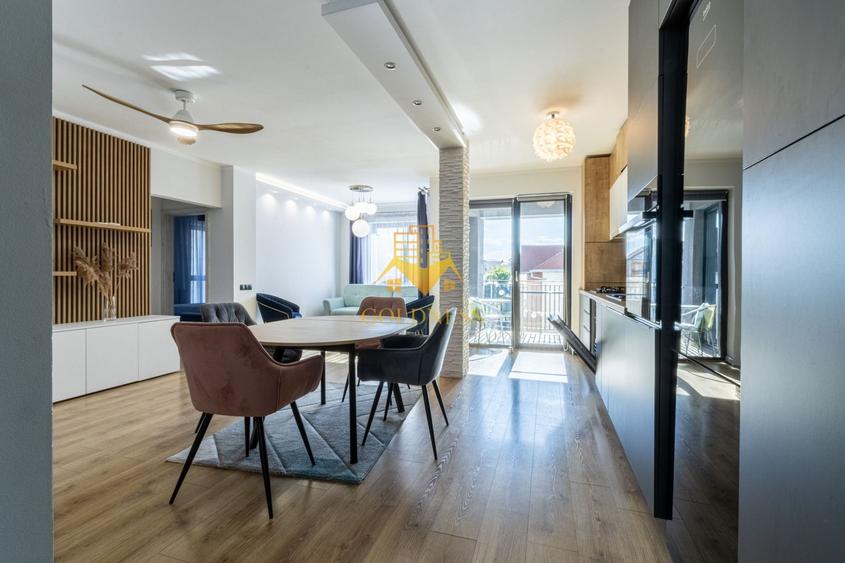 Apartament cu 3 camere semidecomandat, mobilat în Bună Ziua