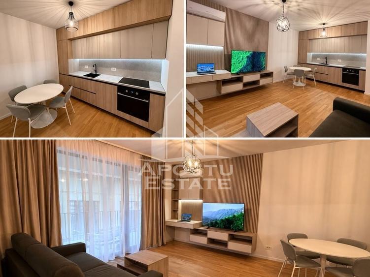 Apartament cu 2 camere semidecomandat, mobilat în Central