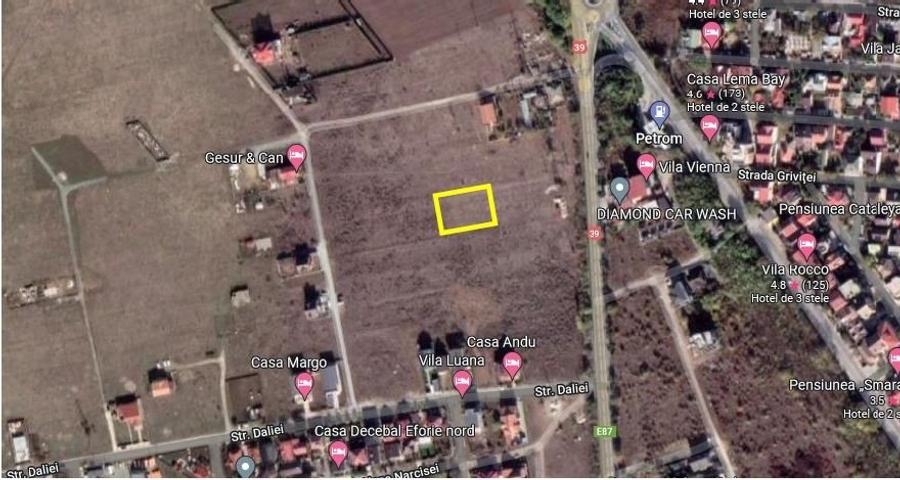 Teren Construcții intravilan de 1073 mp, în Eforie Nord