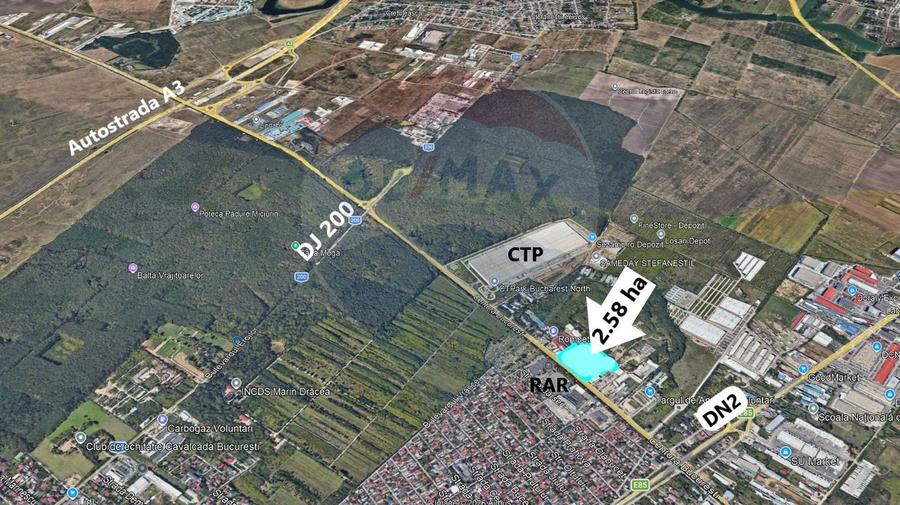 Teren Construcții intravilan de 25895 mp, în Est