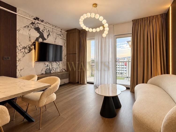 Apartament cu 2 camere semidecomandat, mobilat în Florești