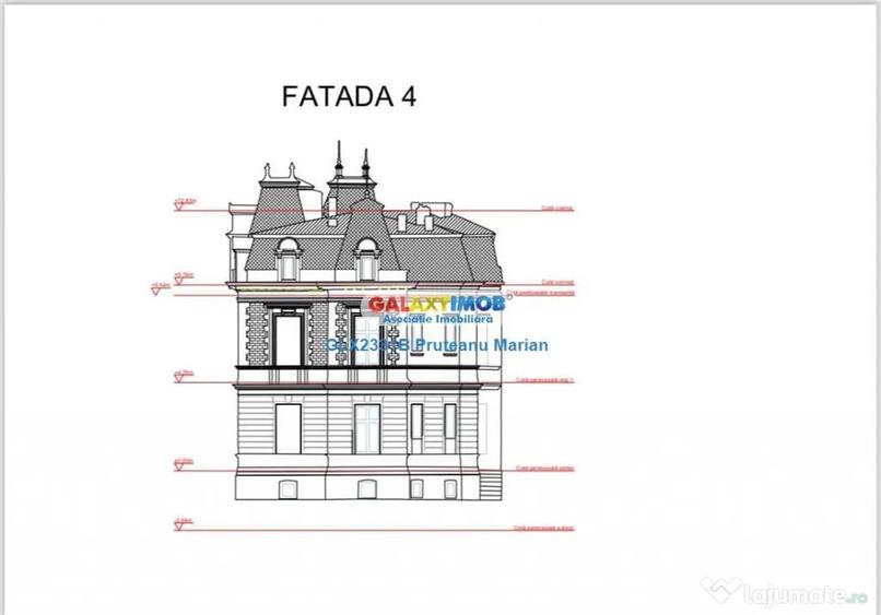 Casă cu 12 camere cu Teren 450 Mp în P-ța Romană