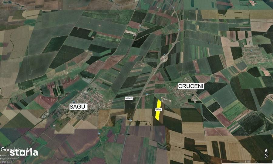Teren de 100000 mp, în Șagu