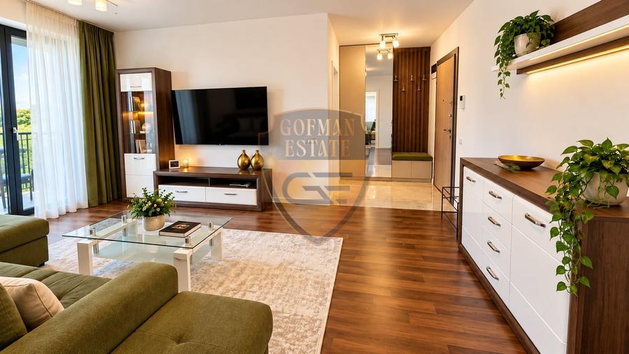 Apartament cu 2 camere semidecomandat, mobilat în Faleza Nord