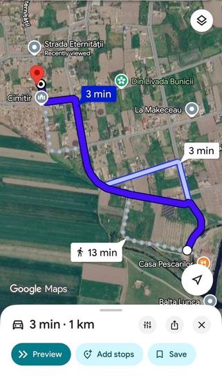 Teren de 1000 mp, în Lunca