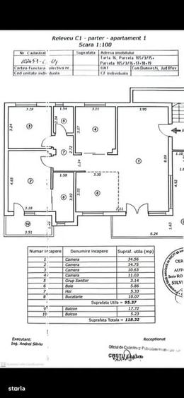 Apartament cu 4 camere decomandat în Domnești