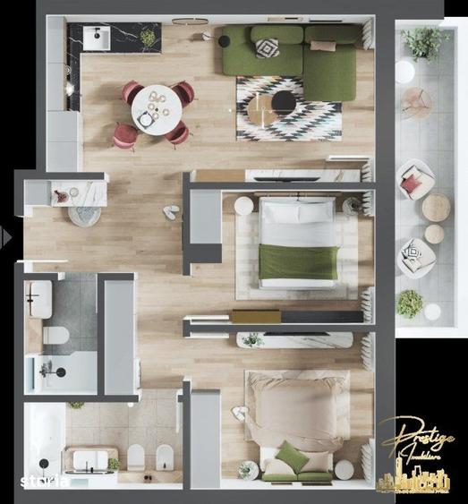 Apartament cu 3 camere în Calea Aradului