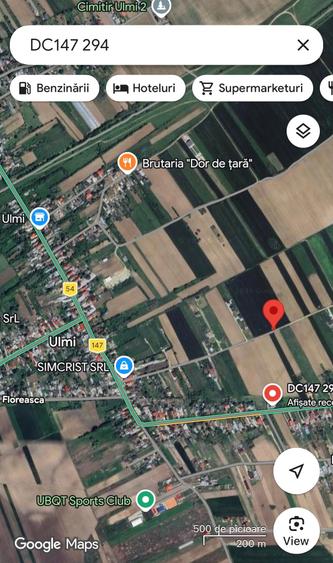 Teren Construcții intravilan de 10000 mp, în Ulmi